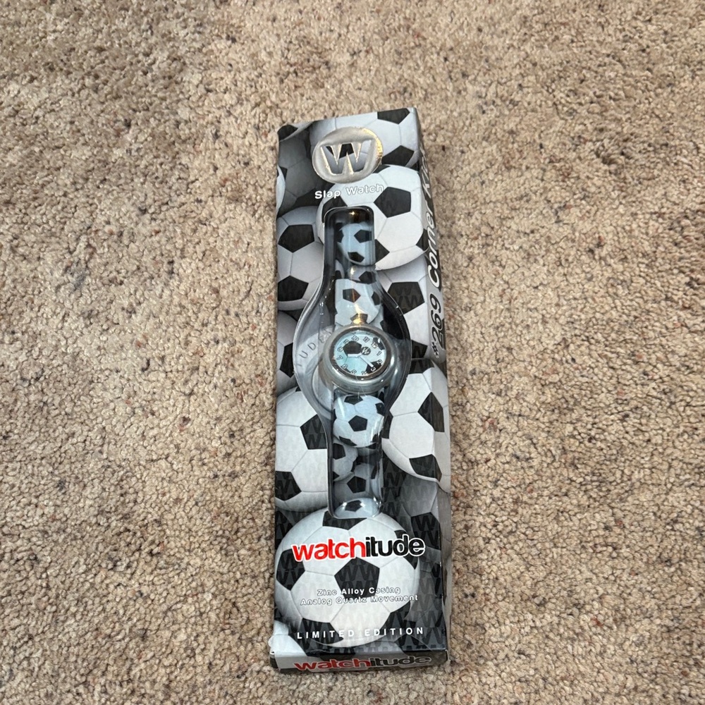 Soccer Kids Watch - Black and White